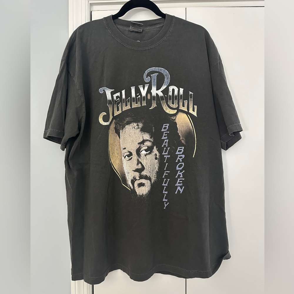 Jelly Roll Beautifully Broken Graphic Tee from Concert 2025 2XL